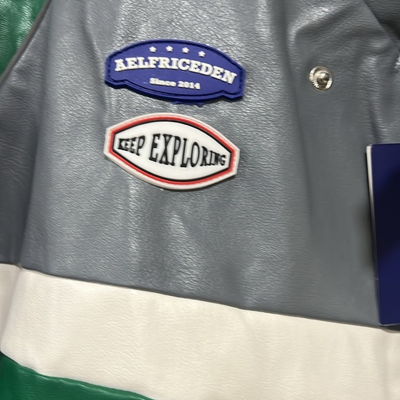 Men’s Vintage Style Class Of 1987 Varsity Jacket Detach Lower Half AEL Gray M - Picture 5 of 11